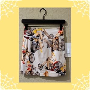 Adorable Pin-up Print Skirt